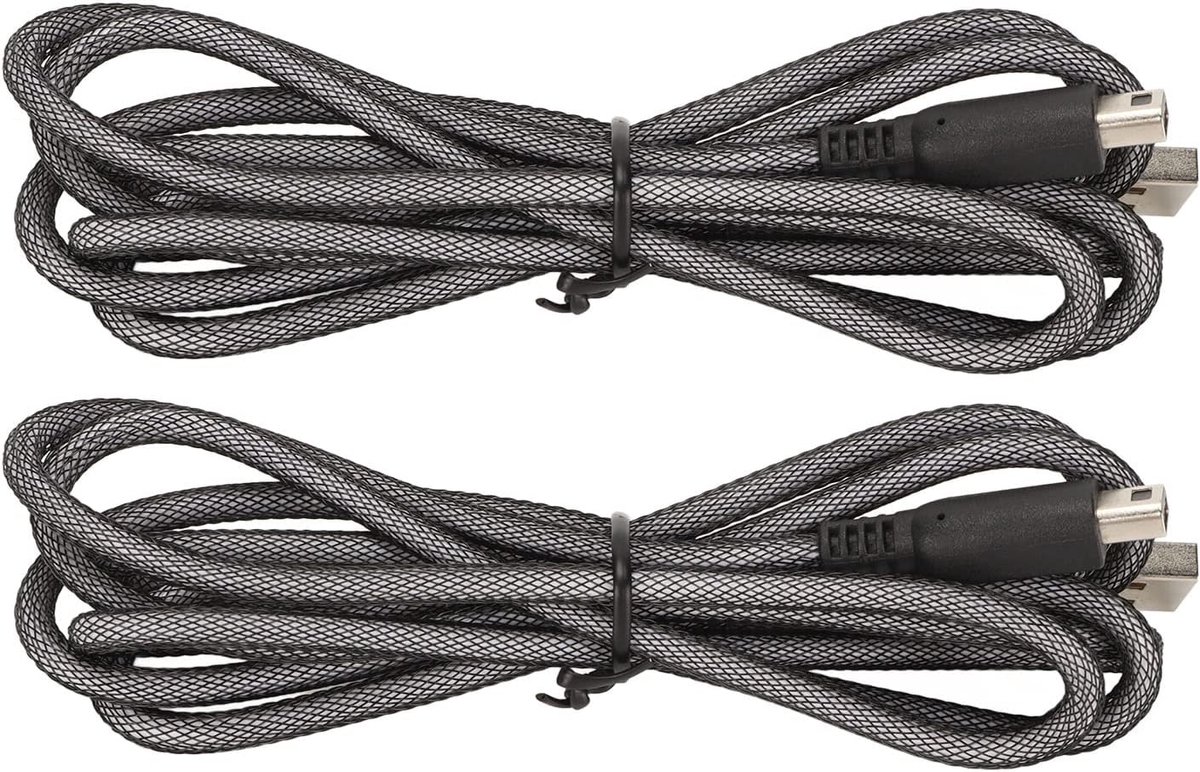 Oplaadkabel 2DS 3DS - 1,5 m lengte - 2 stuks - Geschikt voor meerdere modellen - Ideaal voor gamen - ShopVlot