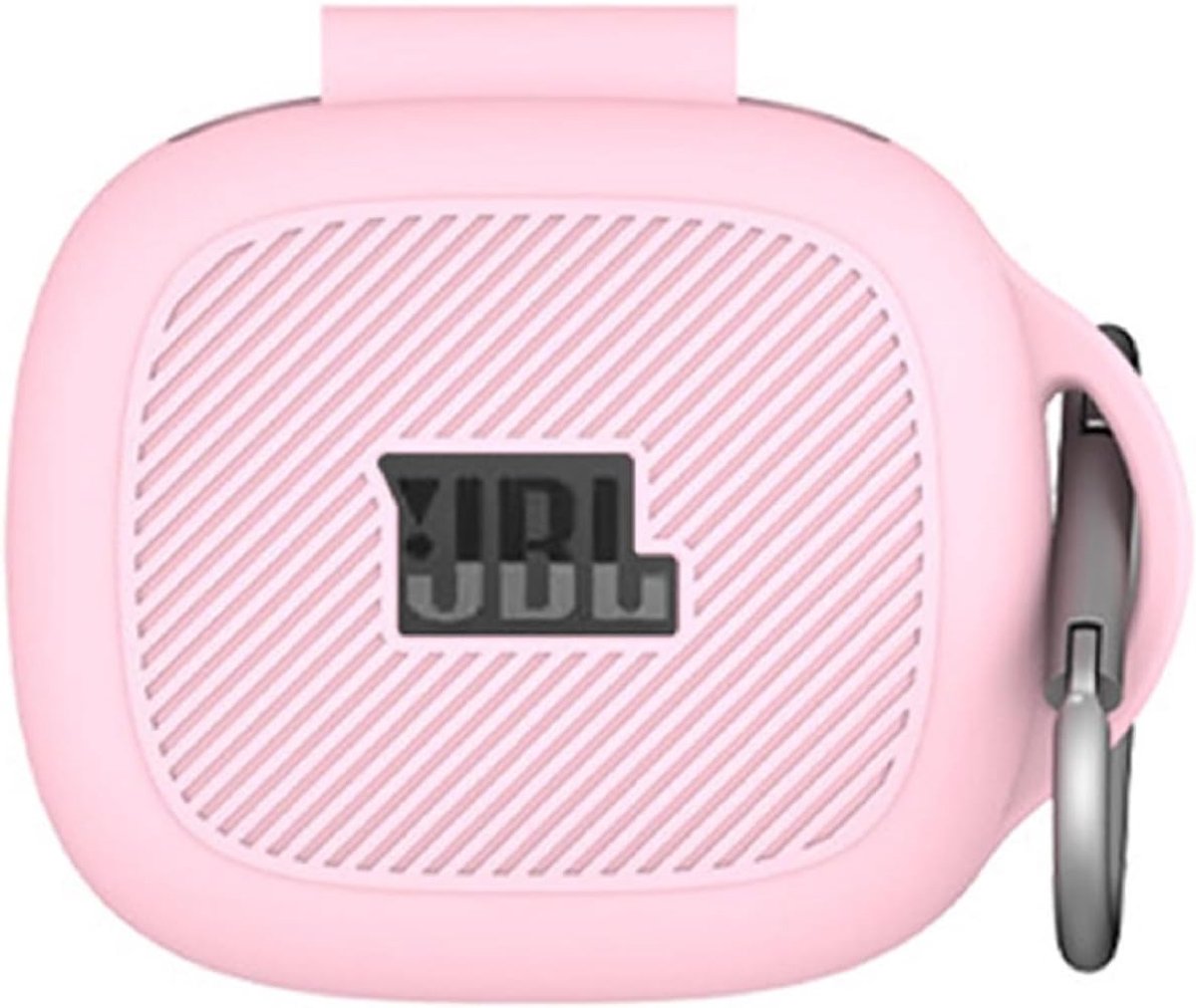 Case Compatible with JBL Live Pro 2, Anti-Scratch Rugged TPU Carabiner Protective Case, Full Body Protection-Pink - ShopVlot