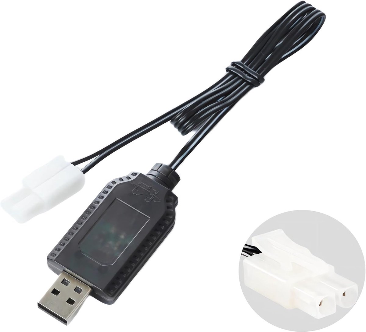 Aliwisdom Universal RC Charging Cable with Tamiya Plug/KET 2P Connector for (4-8s) 4.8V 6V 7.2V 8.4V 9.6V Ni-MH/Ni-CD - ShopVlot