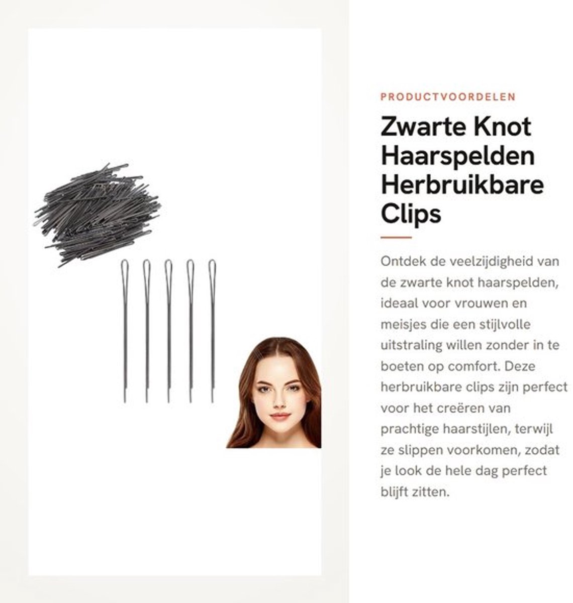 Haarspelden Antislip - Zwarte Haarspelden - Draagbare Haarclips - Herbruikbare Haarspelden - Platte Haarspelden - Voor Styling en Make-up