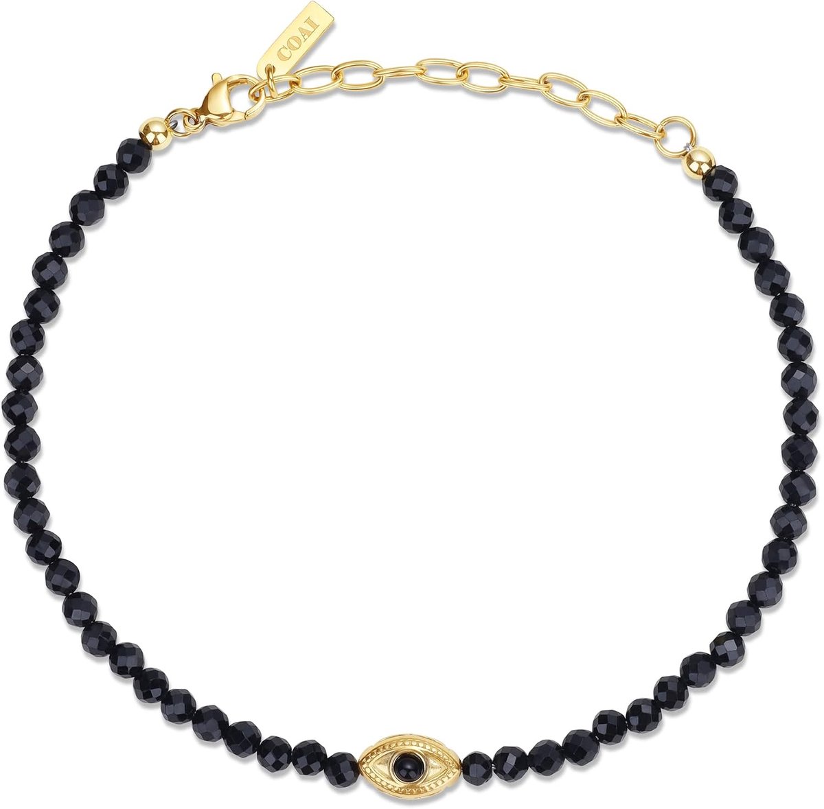 Enkelbandje met 4mm Lapis Lazuli Parels - Bohemian Stijl - Oog van de bescherming - Uniek Accessoire voor Vrouwen - ShopVlot