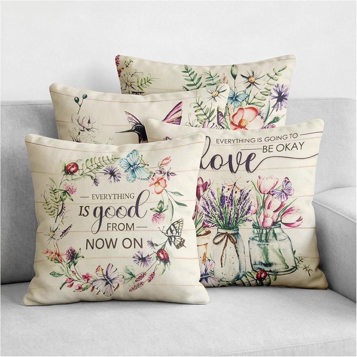 Kussenovertrek 45x45 cm - effen linnen - modern design - voor een stijlvolle uitstraling - ShopVlot