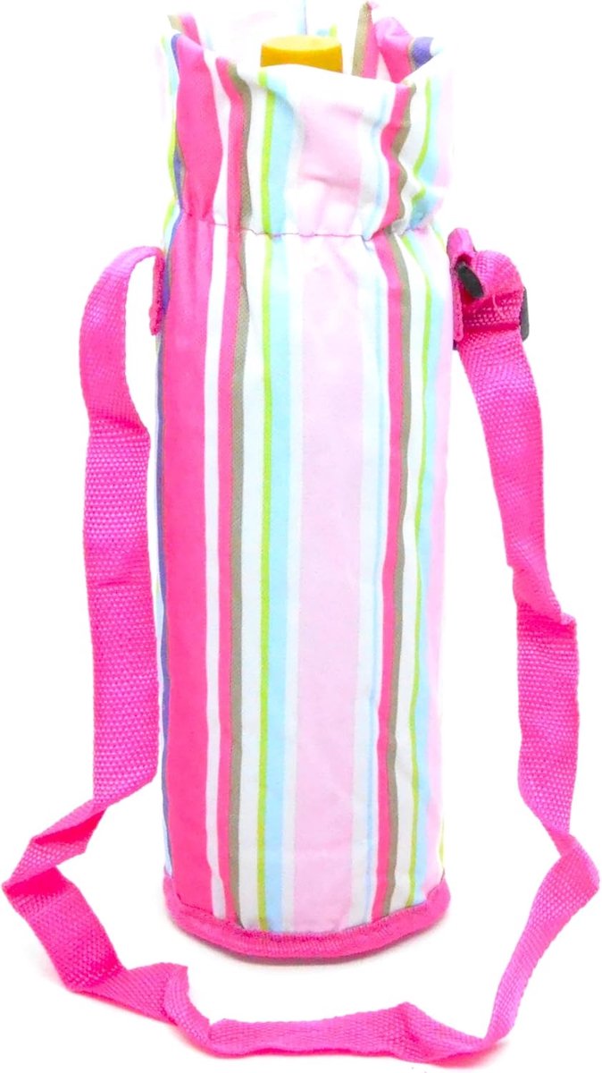 Z1 Drink cooler bag with belt, striped design, multicoloured, pink, 2 l, 2 l - ShopVlot