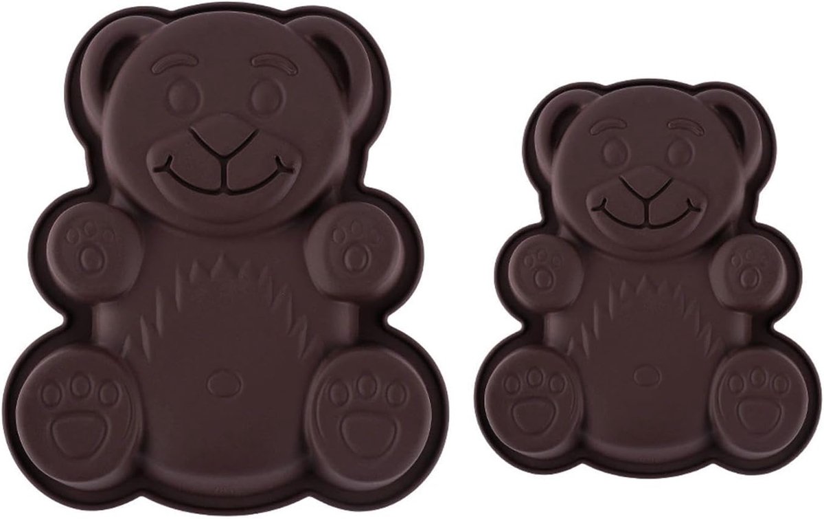 2Pcs Bear Silicone Molds, High Temperature Resistant Cake Molds, Creative DIY Baking Tools, Suitable For Making Cakes - ShopVlot