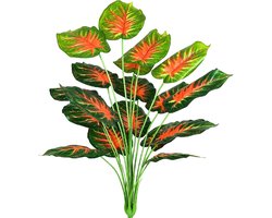 Artificial Plants Monstera Palm Tree Leaf Real Touch Art Silk Flowers Tropical Green Artificial Plants Large - ShopVlot