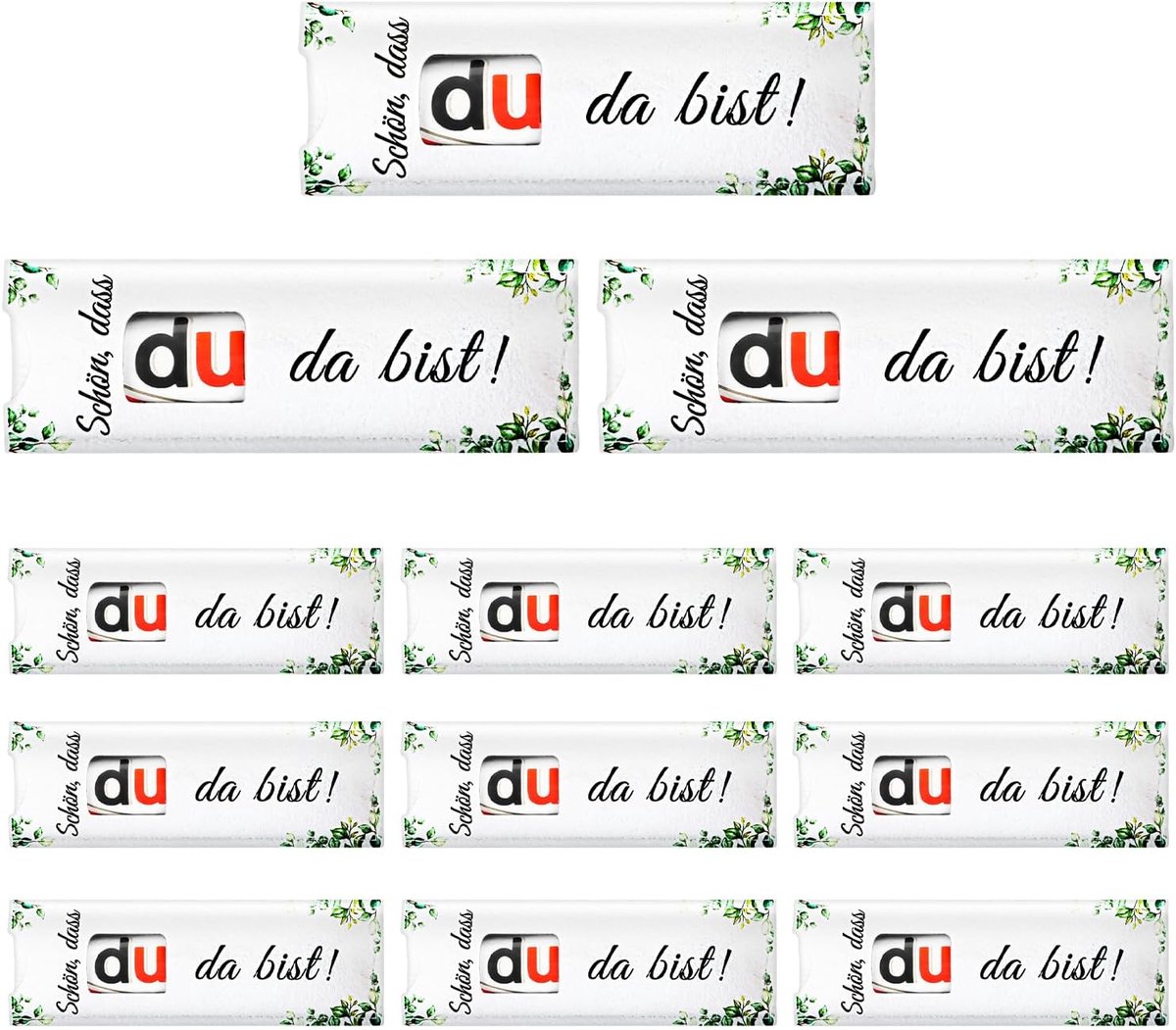 Geschenktasje wit 12 stuks - vilten materiaal - duurzaam en stijlvol - perfect voor cadeaus - ShopVlot