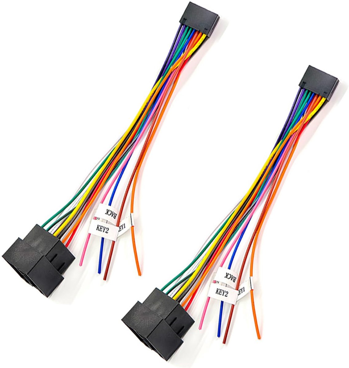 ISO 16 Pin Adapter Cable for Android Car Radios with Standard ISO Connection, Compatible with VW with Steering Lines - ShopVlot