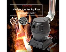 Portable Camping Stove, Tent Heating Stove, Cast Steel Wood Stove Outdoor Fireplace Stove, Backpacking Stove - ShopVlot
