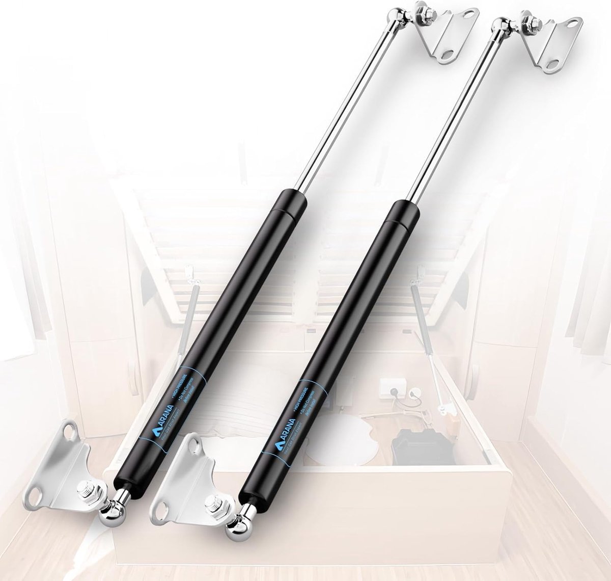 ARANA Gas Springs, 711MM 667N, 68 kg, L-Type, Gas Spring, Hydraulic Holder for RV, Fall Door, Floor Hatch, Storage - ShopVlot