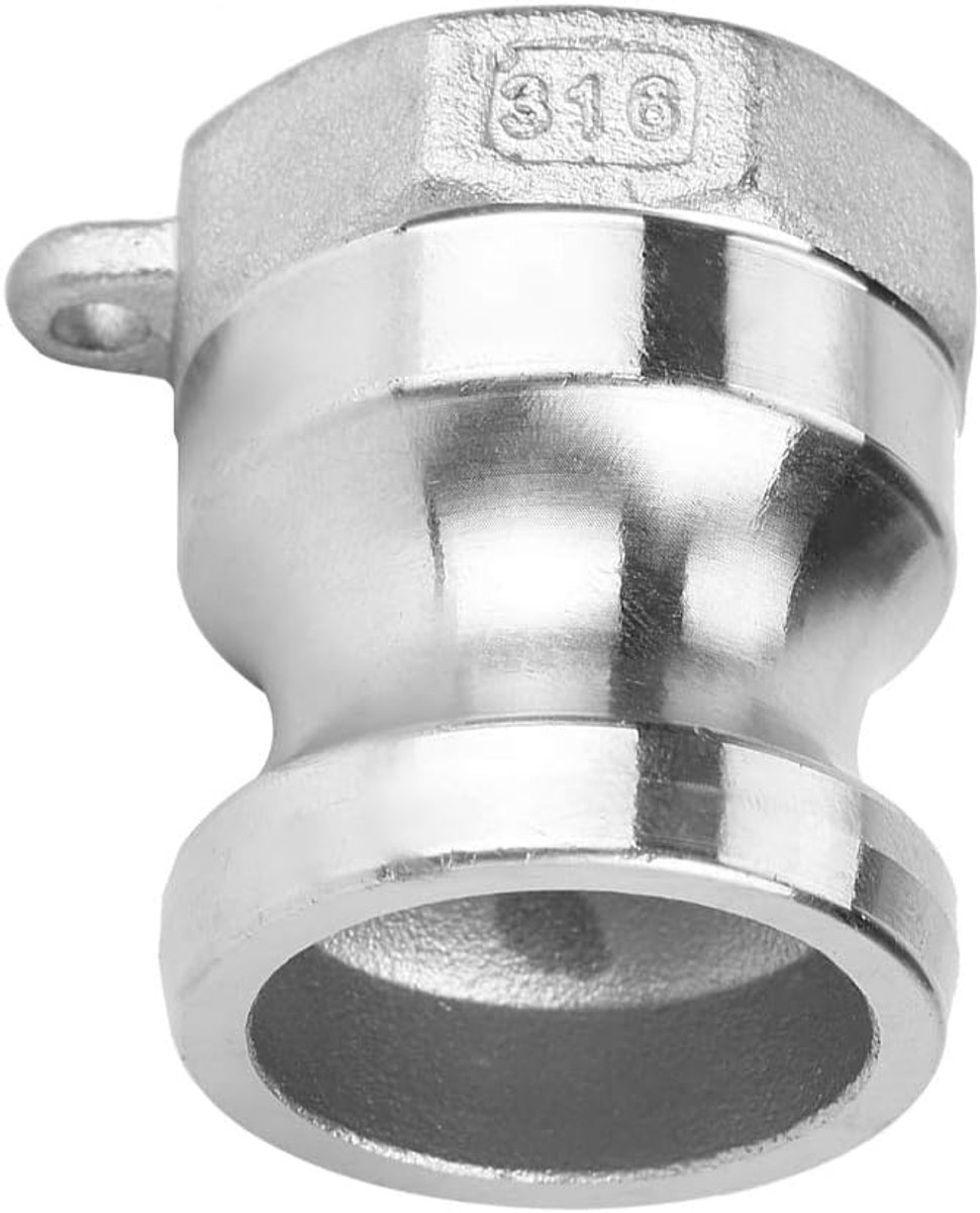 Alvinlite DN20 3/4 Inch Camlock Fittings - Stainless Steel Type A Male Camlock Fittings with Female Thread for Trash - ShopVlot