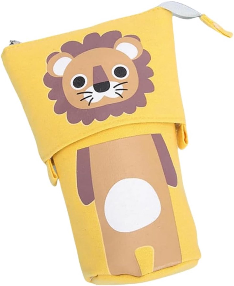 Pencil Case Pencil Bag Lion Stationery Bag Large Cosmetic Bag Makeup Tool Bag Travel Wash Bag Suitable for Boys and - ShopVlot
