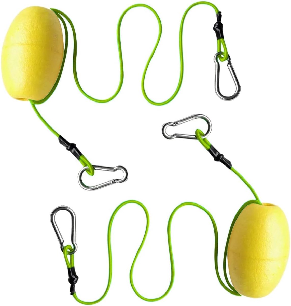 Drift Anchor Tow Throw Leash Line with EVA Buoy Float & Clip/Markers for Anchors on Beach, Lake or Sand Bar Water-2 - ShopVlot