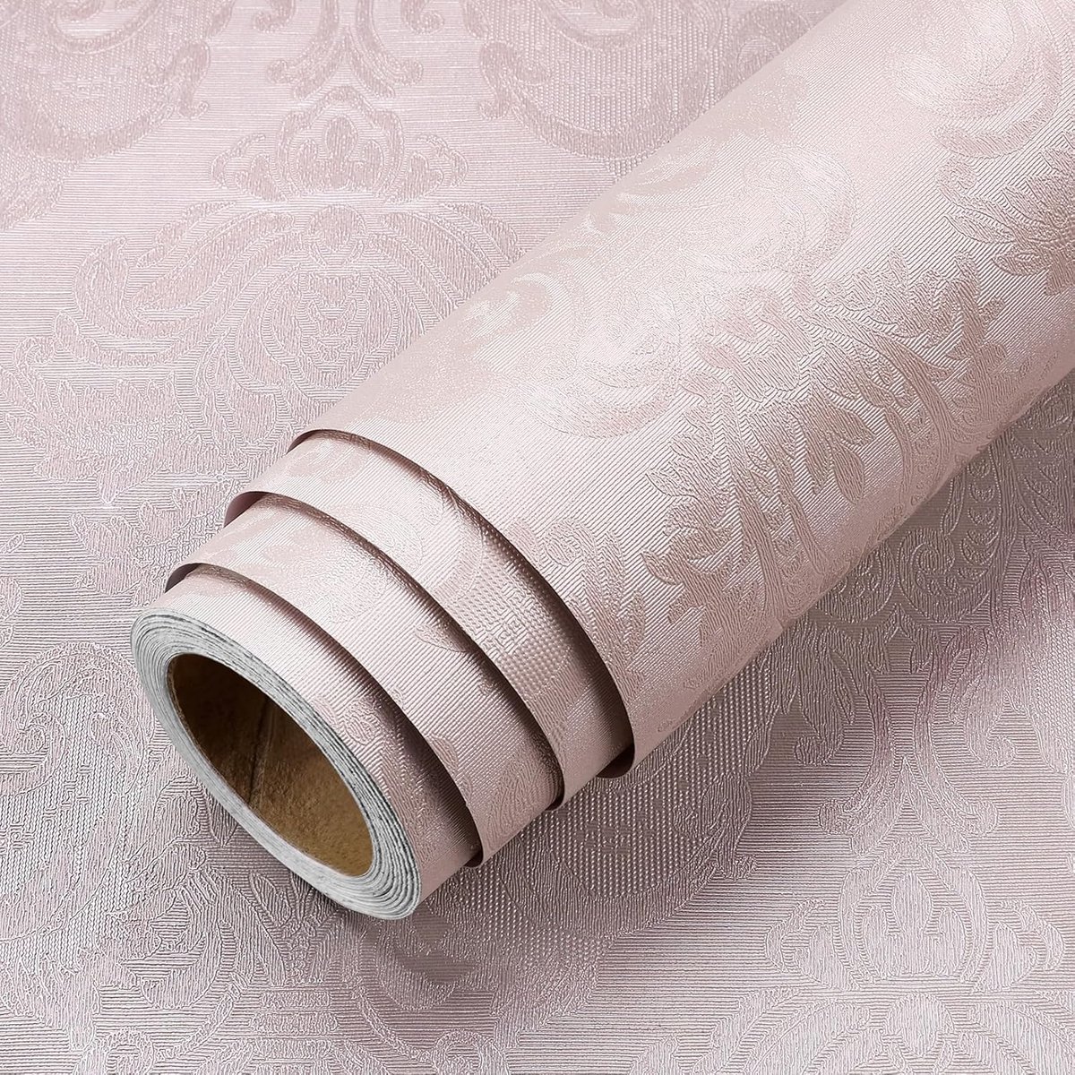 LaCheery Pink Self-Adhesive Wallpaper for Bedroom Flowers 40cm x 200cm Vinyl Textured Furniture Waterproof Vinyl for - ShopVlot