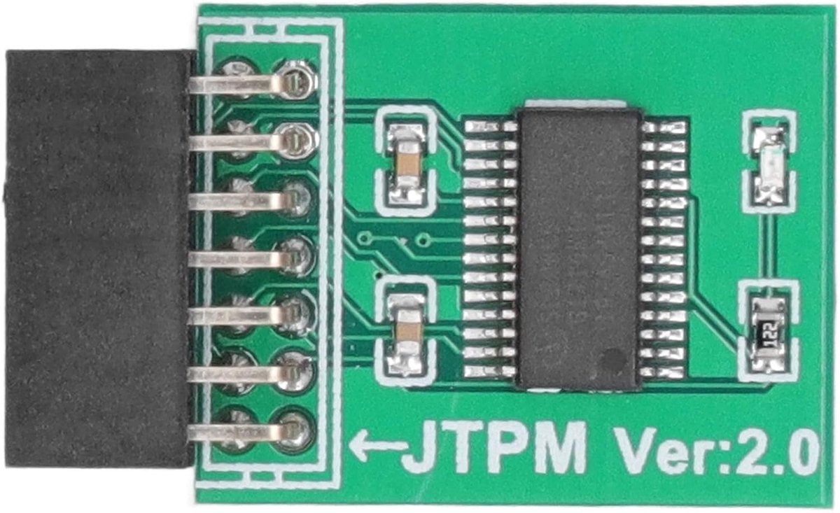 TPM Module, 14 Pin USB TPM -Module for TPM 2.0 Module LPC Interface Strong Encoding TPM Module Board for Green - ShopVlot