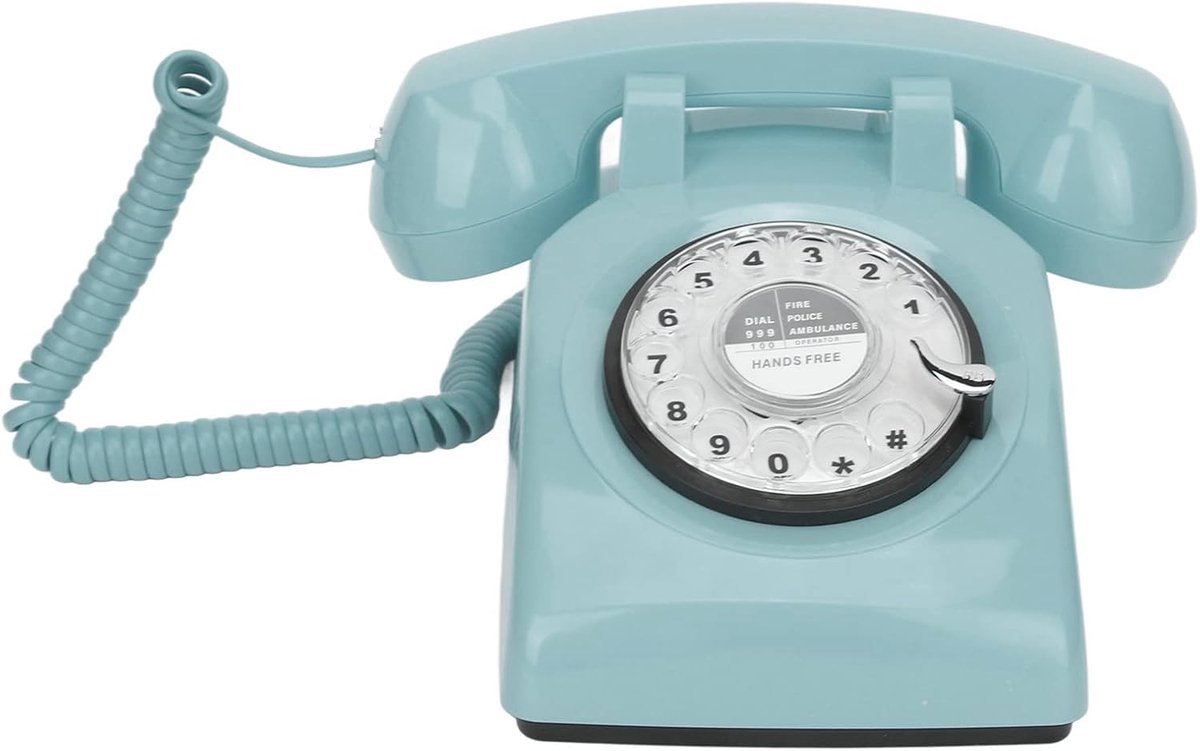 Socobeta Retro Old Fashioned Vintage Home Phone Landline Phone Ideal Family Friends Coworkers - ShopVlot