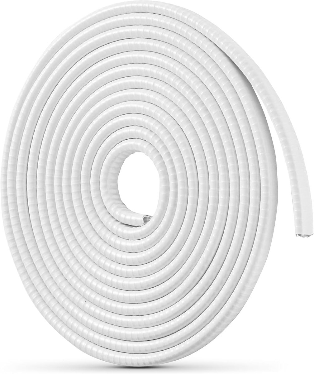 Deurrandbescherming voor auto, wit, 4 m, U-vorm, rubber, zonder lijm, met metalen clips, universeel geschikt voor de - ShopVlot