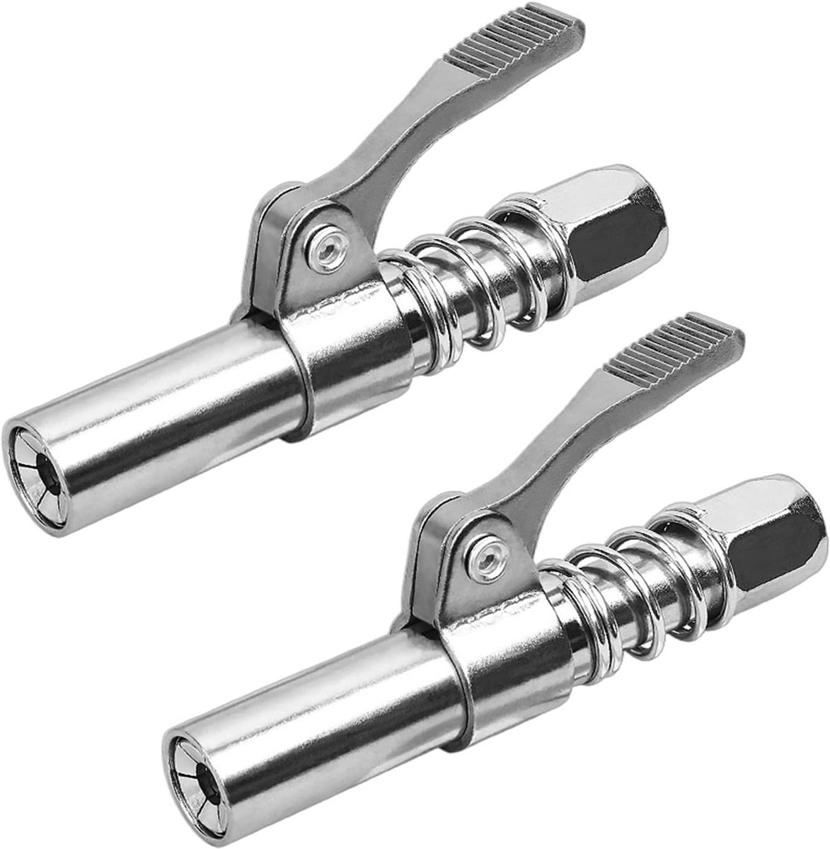 Vetspuitmondstuk met aluminium koppeling (2 stuks), 6-klauw vergrendeling, 10mm binnendraad voor M6/M8/M10/M12/M14 - ShopVlot