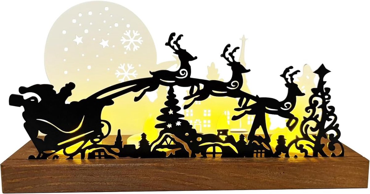 Advent Wreath Candle Holder Wood for 4 Tea Lights - Christmas Candle Stand, Modern Advent Piece & Festive Table - ShopVlot