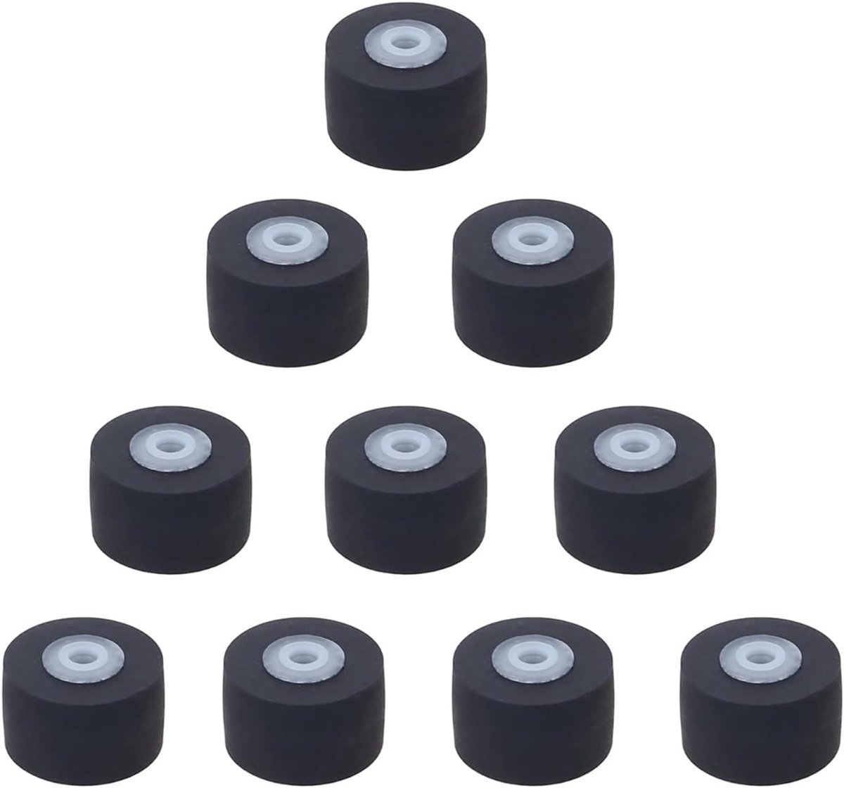 Aandrukrollen Cassette - Wieltjes Lagers - Apparaten Onderhoud - Sterk Slijtvast - 10 mm - Zwart