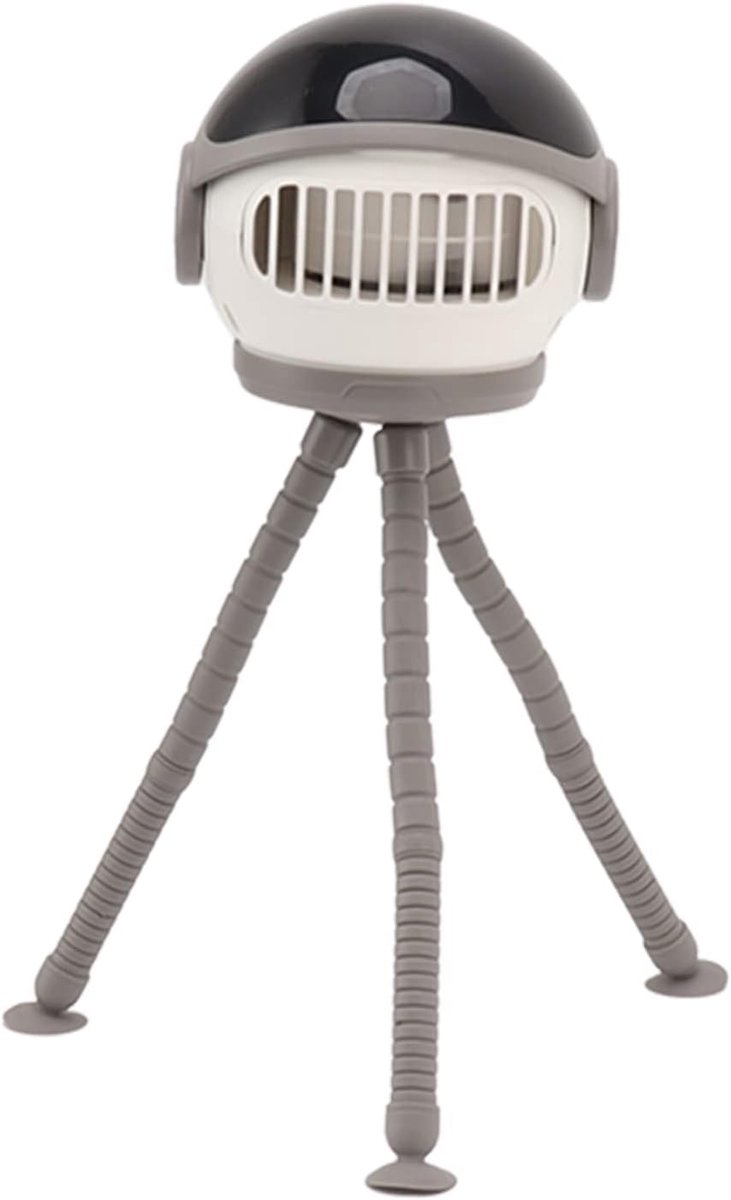 Handheld Ventilator - Draagbare Fan - Frisse Lucht - Flexibel Statief - 19 x 12 x 11 cm - Wit