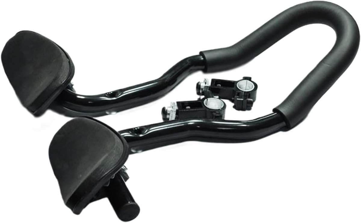 Fietssteun Stuur - Aerobar Extensions - Comfortabel Fietsen - Drukontlastend Ontwerp - 37 cm Lengte - Zwart