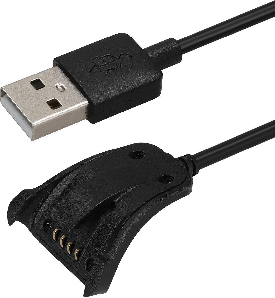 kwmobile USB-oplaadkabel geschikt voor TomTom Adventurer/Runner 3/Spark 3/Golfer 2 kabel - Laadkabel voor smartwatch - in zwart