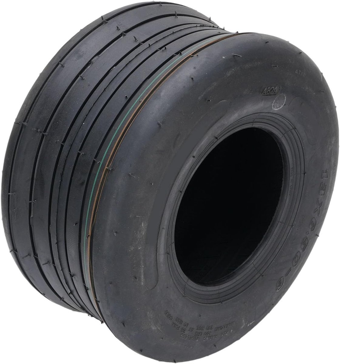 Banden voor gazonmaaier - Tubeless banden - Tuinonderhoud - Duurzame rubbercompound - 13x6.50-6 - Zwart