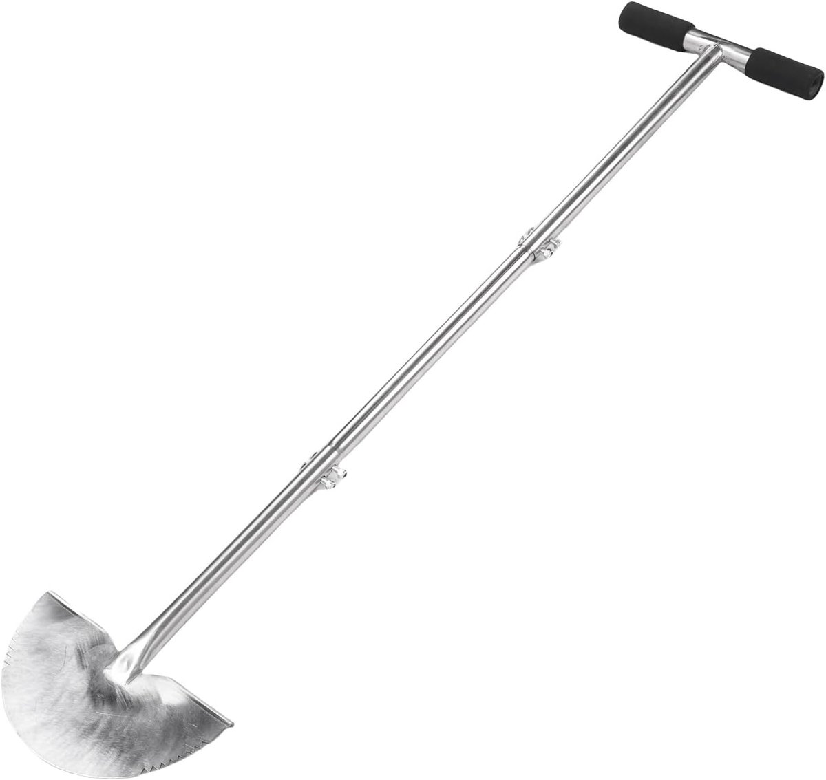 Handmaaier Randtrimmer - Grasranden Scherp - Tuin Onderhouden - Gekerfde Snijranden - 96.5cm Handvat - Zilver