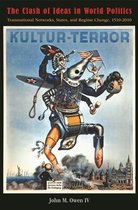 Kultur-Terror: De botsing van ideeën in wereldpolitiek, 1510-2010. Een KKK-figuur met vleugels, een dollarzak en een landkaart van de VS.