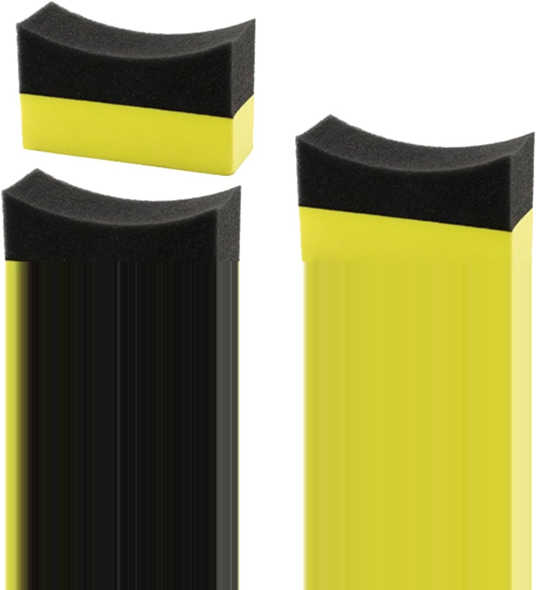 Band Applicator - Reinigingsspons Pads - Auto Polijsten - Gebogen Oppervlak Pasvorm - 5 Stuks - Meerdere Kleuren
