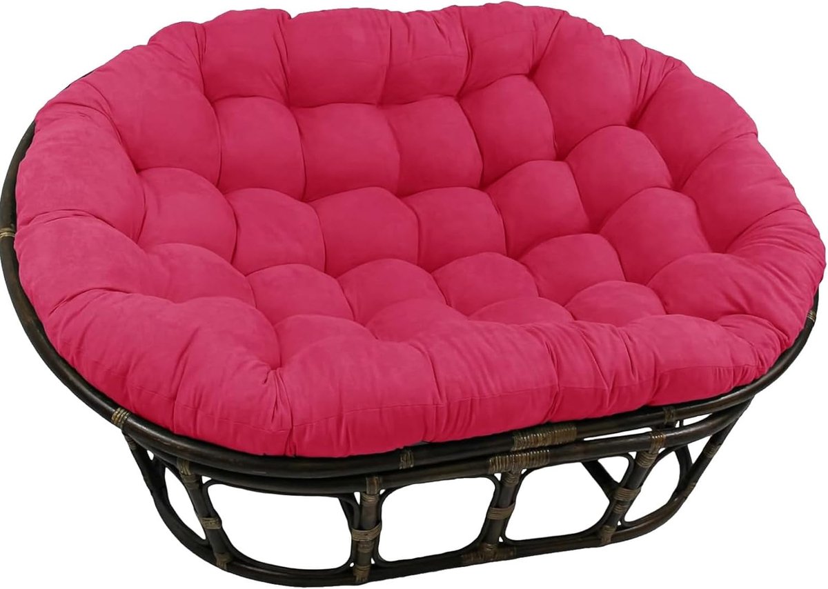 Stoel Kussen - Zitkussen Vloerkussen - Buiten Zitten - Waterbestendig Polyester - 170x120 cm - Roosrood