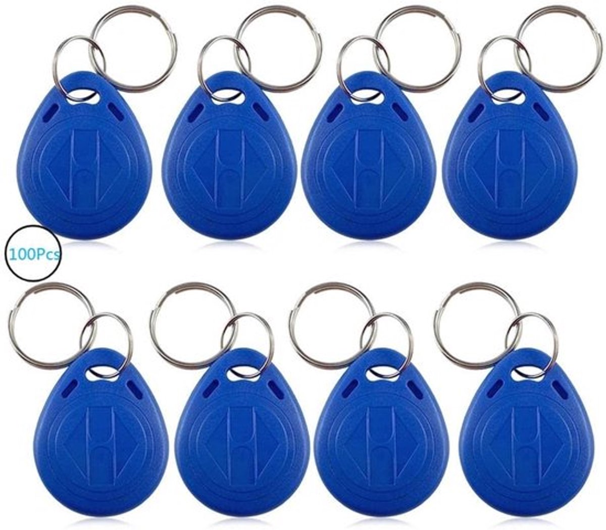 Shopcentral - Blauwe sleutelhanger - RFID-transpondersleutelring - Voor