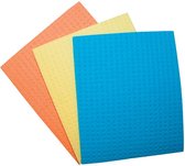 Chiffons éponges OFFICE, 16 x 18 cm, couleurs assorties, paquet de 3, 25 pièces