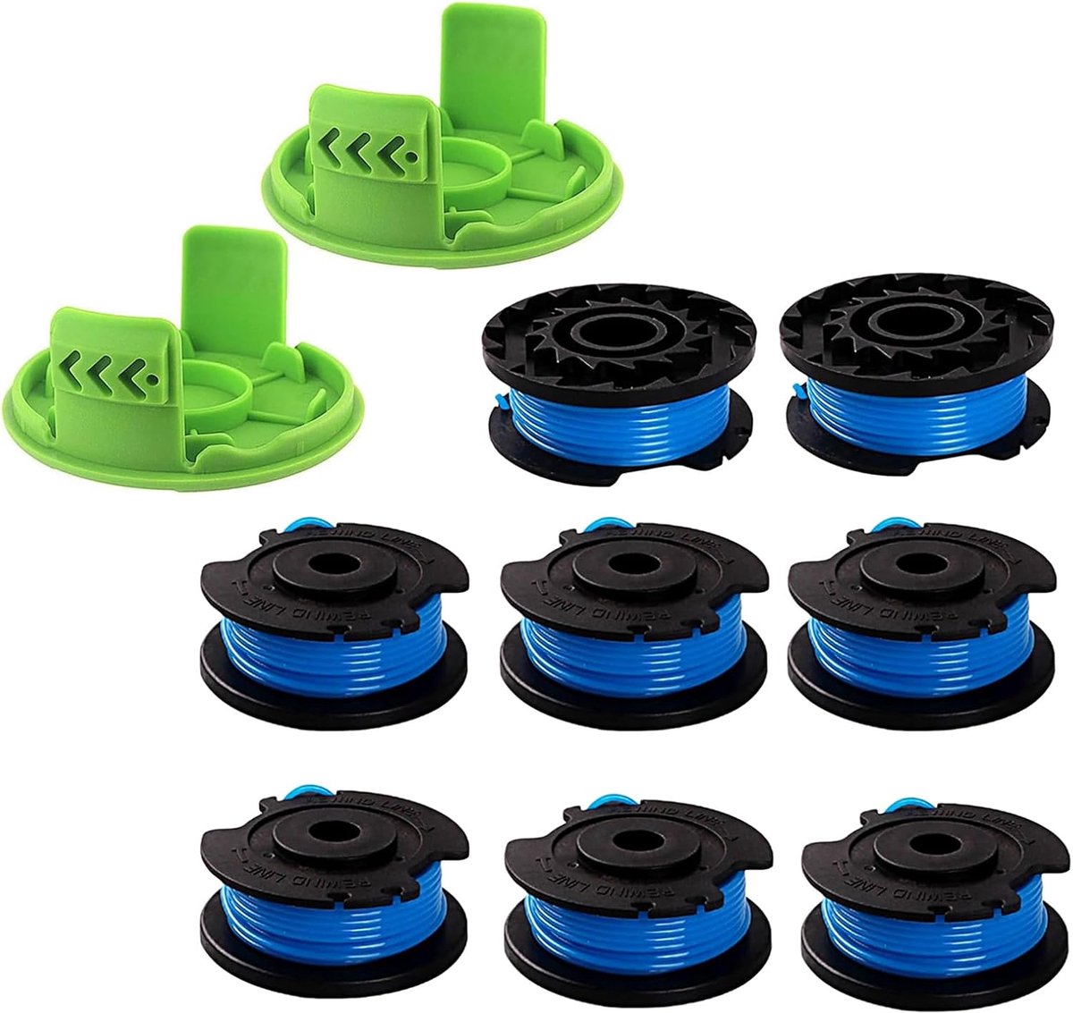 Reservespoel Snoer - Trimmer Spoel - Onkruid Verwijderen - Automatische Draadtoevoer - 38 Meter - Zwart