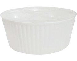 Hydrocultuur Bloempot - Kweekcontainer Bollen - Planten Binnen - 3-gaats Indeling - 8x17x8 cm - Wit