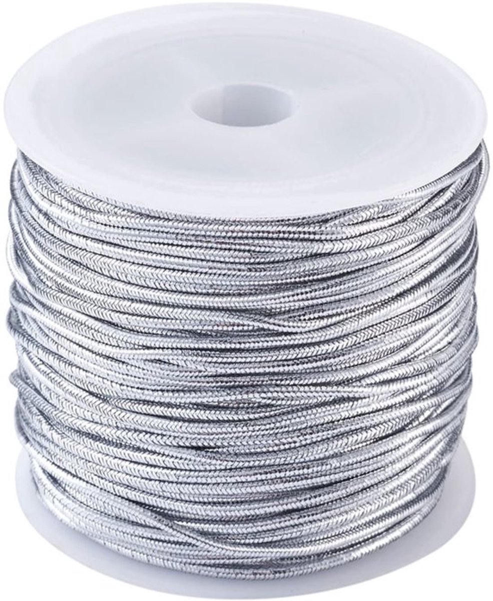 Vt products - Elastisch Koord - DIY Sieraden - Zilver - Kralen Draad