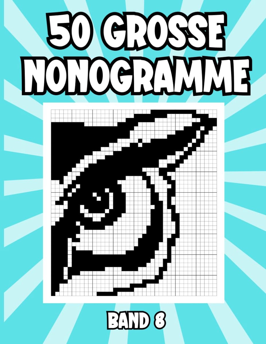 SnelShoppen - 50 Grote Nonogrammen Band 8 - Logische Japanse Puzzels voor Beginners en Professionals - Perfect voor Vrije Tijd en Breintraining
