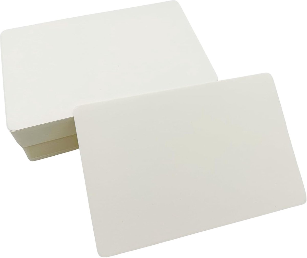 Thijox - 100 Vellen Kraftpapier Kaarten 10 x 15 cm - Blanco Papieren Kaarten van 350 g/m² voor DIY Wenskaarten, Ansichtkaarten, Knutselprojecten, Scho