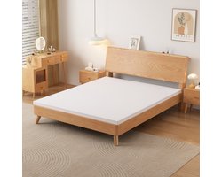 DESMIU Topmatras 180x200 cm – H3 Middelhard Ligcomfort – QX-Polyurethaanschuim – Afneembare Wasbare Hoes – Zonder Matras – Wit