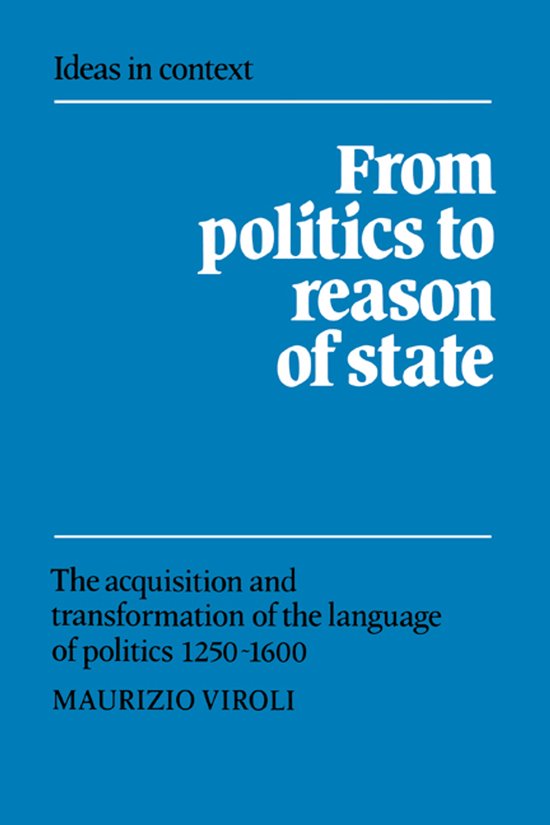 Livre intitulé 'From politics to reason of state', par Maurizio Viroli.