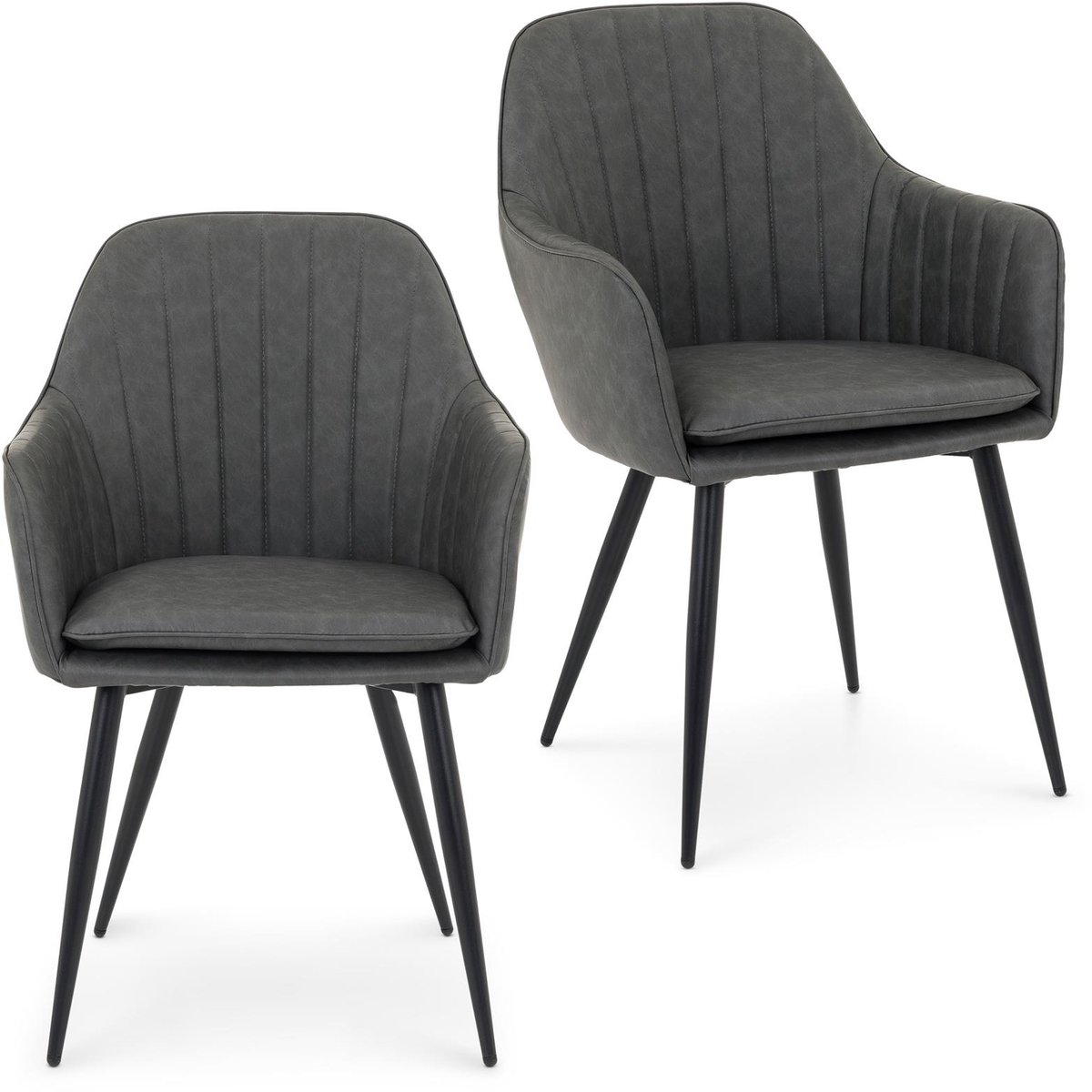 Eetkamerstoelen ETTA, set van 2 – grijs
