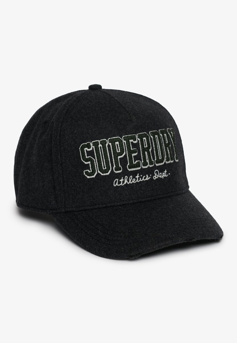 Superdry Ath Essentials Textured Pet Melton Charcoal Marl