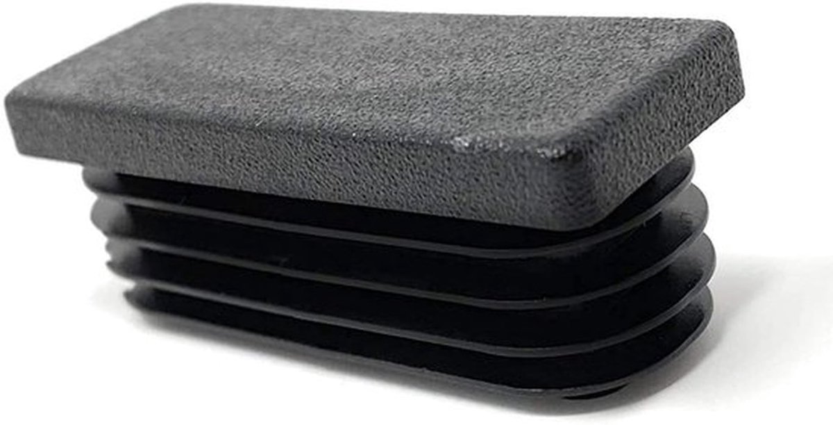 10 x vierkante buisdoppen latpluggen 40 x 20 mm met latten voor wanddikte 0.8-3 mm