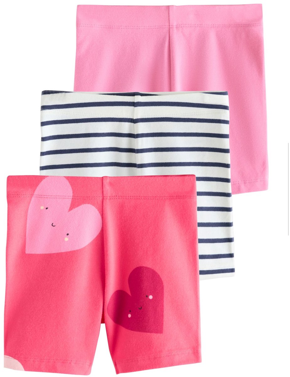 Next - Meisjes - Set van 3 fietsshorts - Rood