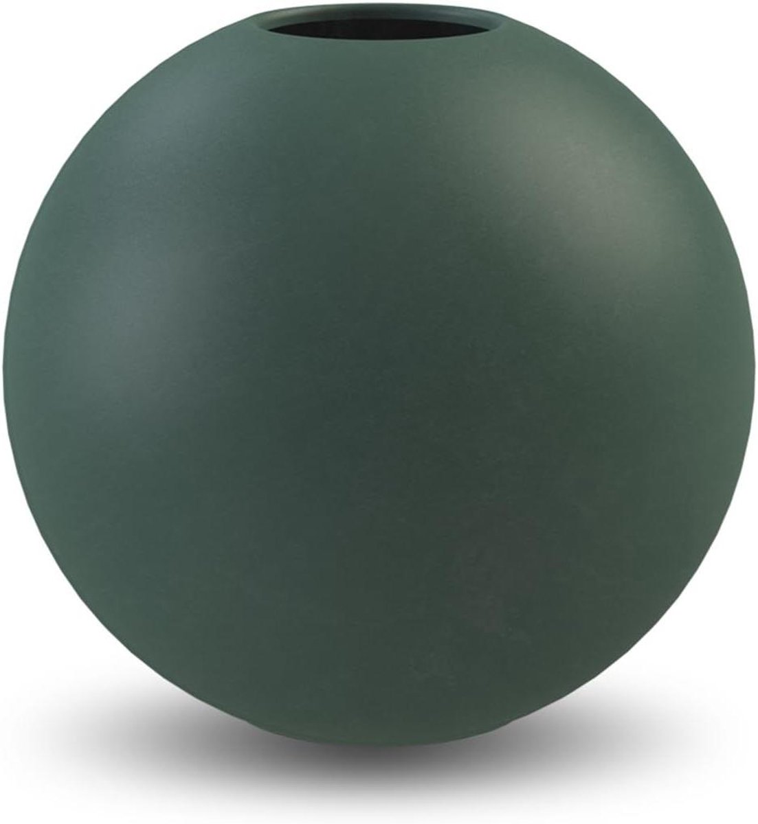 Keramische Vaas - Decoratieve Pot - Woonkamer Decoratie - Handgemaakt Uniek Design - 20 cm Diameter - Donkergroen