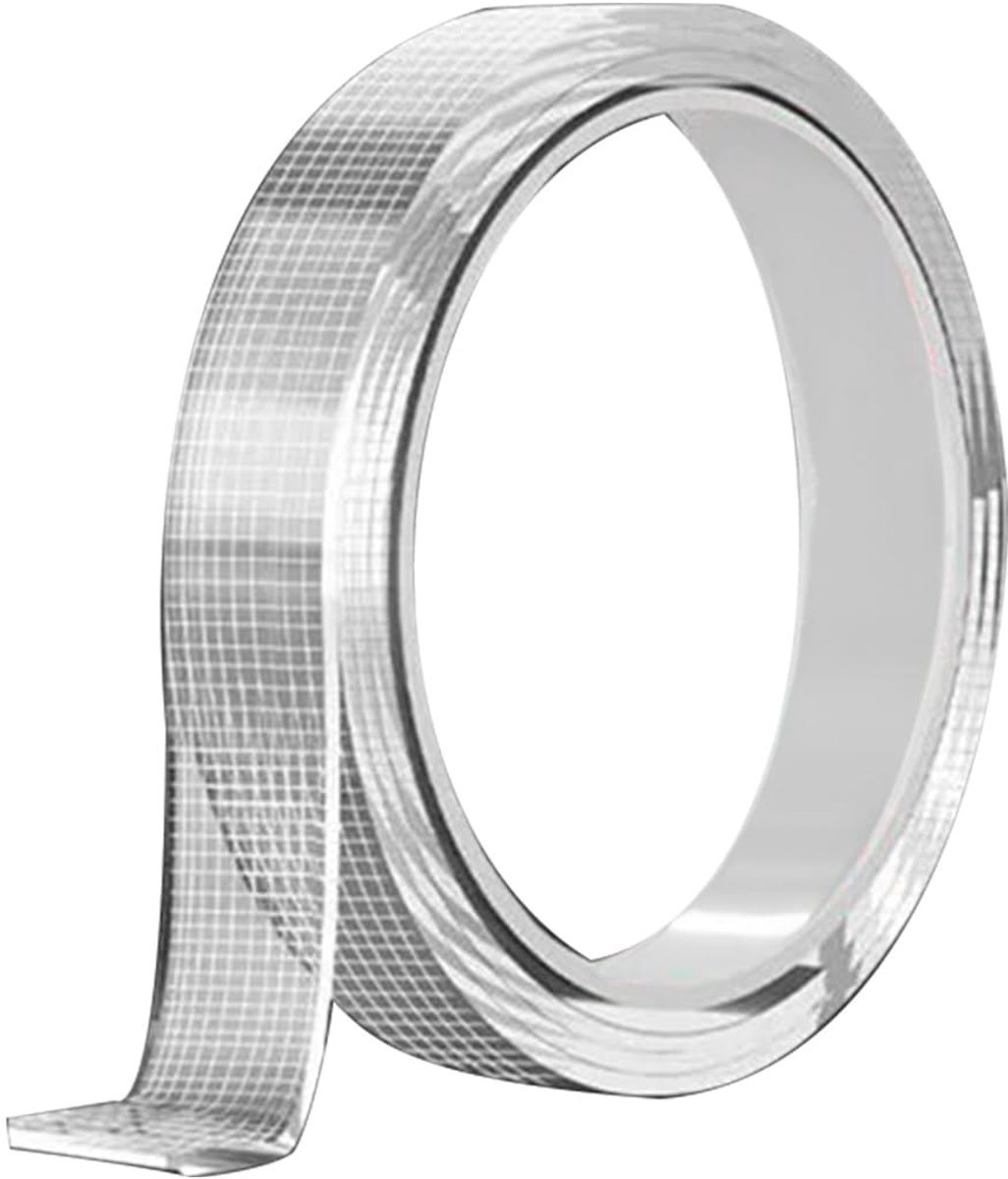 SnelShoppen - Transparante Dubbelzijdige Tape 1cm x 300cm | Wasbaar, Herbruikbaar, Nano Hechtband voor Muur, Keuken, Auto en Bureau