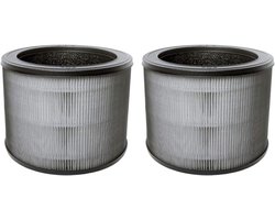 SnelShoppen - All-In-One Luchtfilter Set (2 Stuks) Geschikt voor Winix Zero Compact, A330, A332, O | 20x15cm - HEPA, Actief Koolstof, Pre-filter - Eff