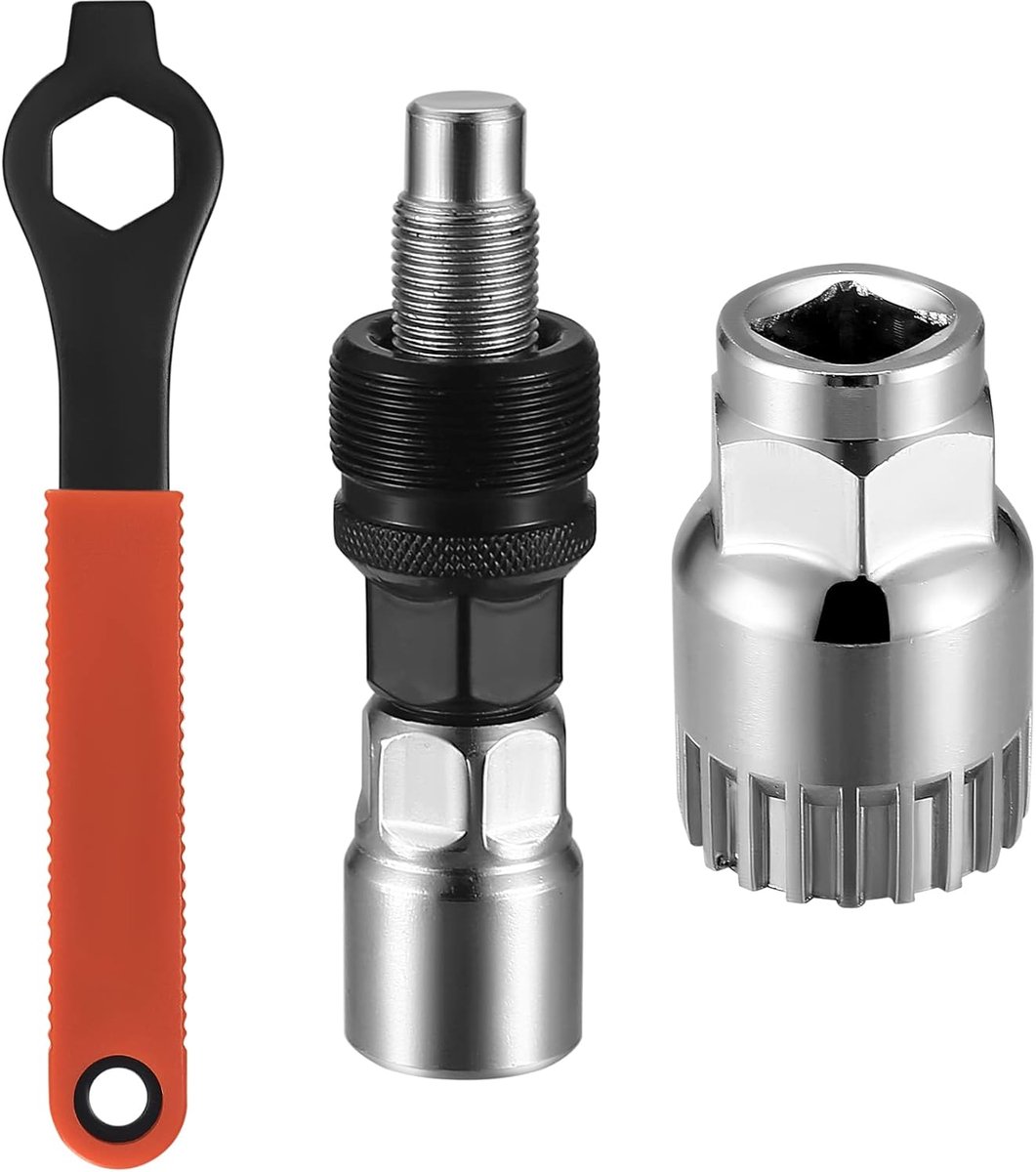 SnelShoppen - Fiets Crank Trekker & Pedalen As Gereedschap, Binnenlager Verwijderaar, 16mm Sleutel Fiets Crank, Stevige Wrench, Fiets Crank Verwijder
