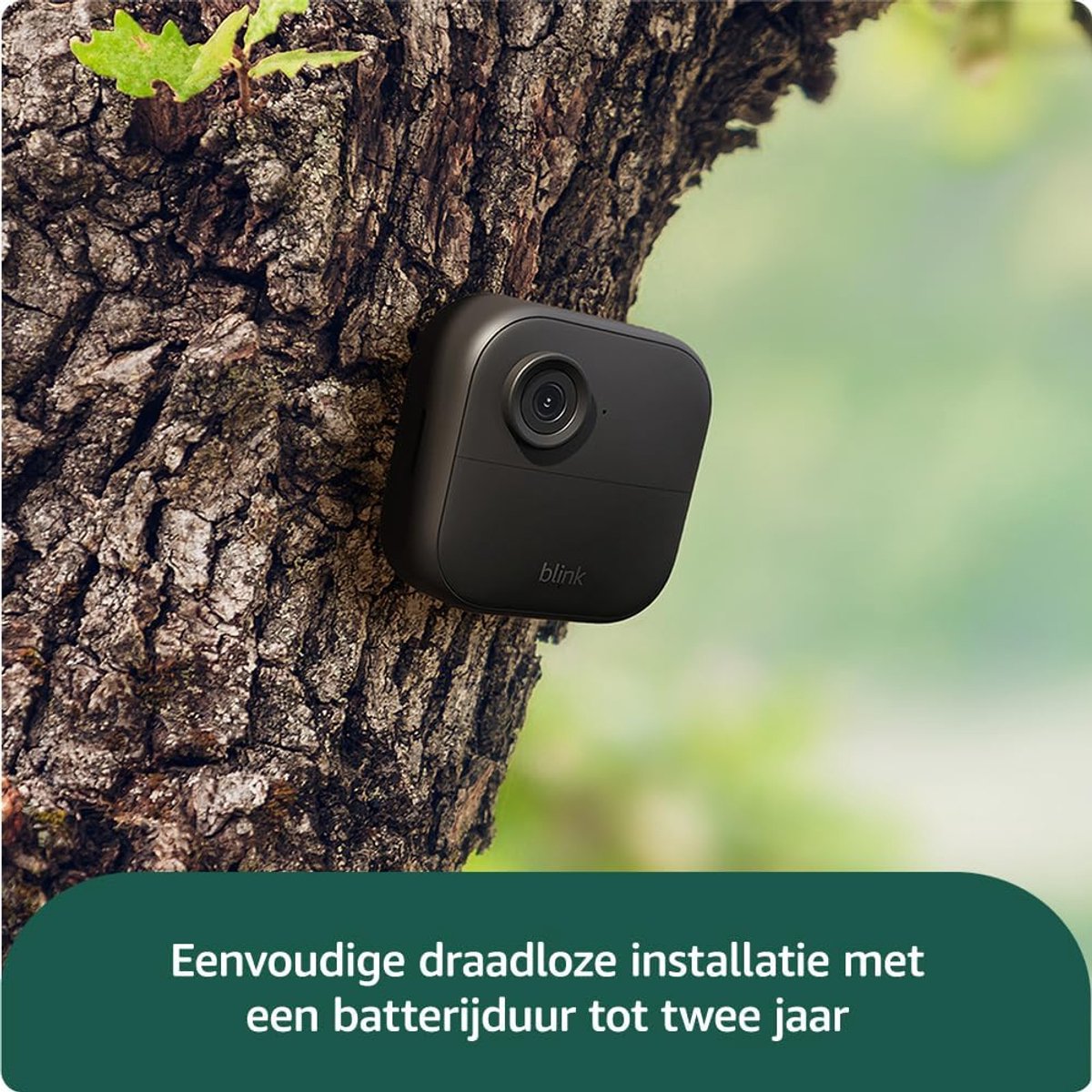 SnelShoppen - Blink Outdoor 4 Camera Set | Draadloze HD Beveiligingscamera's met 2 Jaar Batterijduur, Bewegingsdetectie, Werkt met Alexa, 2 Camera Sys