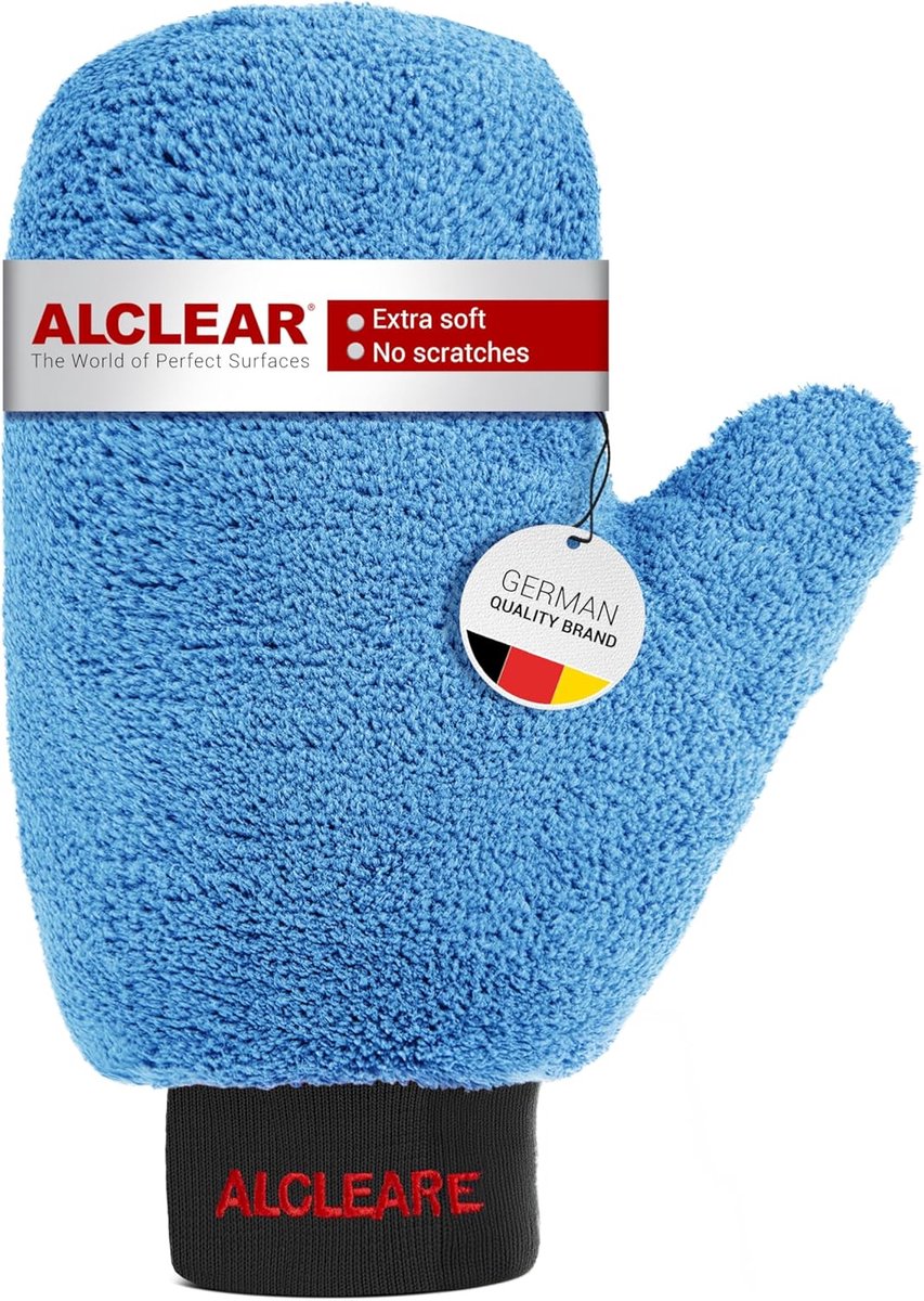 SnelShoppen - Premium Microvezel Car Rim Wash Mitt - 100% Vuilverwijdering - Professionele Velgenhandschoen 26 x 12 cm - Ideaal voor Aluminium en Stal